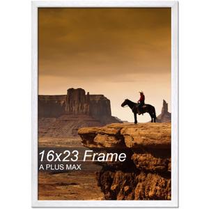 A PLUS MAX 16x23 Picture Frame White Light Weight Wall Mount