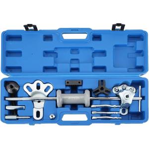 ATPEAM 9-Way Slide Hammer Puller Set | Wrench Adapter Axle Bearing Hub Auto Set, Axle Front Rear Wheel Bearing Dent Hub Gear Puller Remover Set