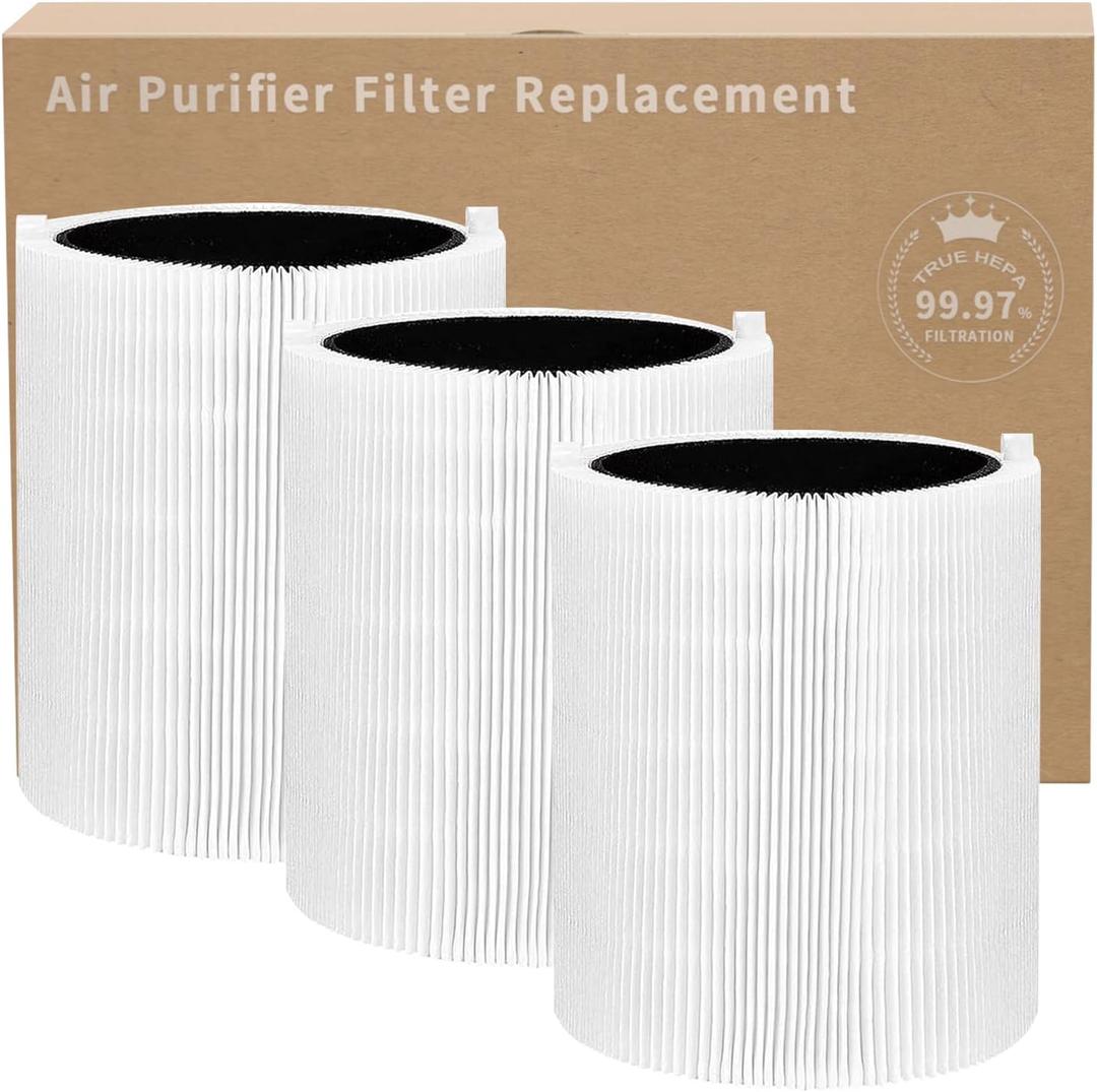 3 Pack H13 311 Auto Replacement Filter Compatible with Blueair Blue Pure 311 Auto Air Purifier,not fit for 411 Models