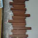 ELECANE Piano Coat Rack Wall Mount, Wooden Piano Key Coat Rack with Flip Down Magnetic Hooks, Wall Mounted Coat Hanger for Entryway Bedroom Kitchen (Walnut, 8Hooks)