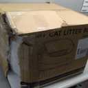 Open-Top Self Cleaning Litter Box, Automatic Litter Box with Dual Safety Sensors, Anti-Pinch Protection, Large Capacity, APP Control, White-Grey