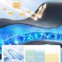 Nmoiss Car Window Shades for Baby[Ice Crystal Cooling Layer](2 Pack) UV-Blocker Cling Sun Shade 99% UV Protection Fit SUV/Sedan/Minivan | Roll Windows Down, Privacy Safe Medium