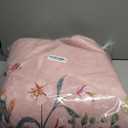 Wonnitar Washable Rug 6x9, Pink Botanical Area Rug for Girls Bedroom, Non-Slip Soft Nursery Kids Room Floral Rug Thin Throw Carpet for Dorm Living Room Decor (Pink, 6'x9')