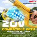 Ecarke Cordless Pole Saw Compatible with Dewalt 20V, 16FT Max Total Reach, 8 Inch Detachable Tree Cutter, Electric Chainsaw Trimmer, 26ft/s Cutting Speed Pruner for Branch Pruning (Tool Only)