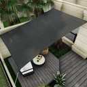 Sun Shade Sail Canopy, 10' x 13' Rectangle 95% UV Block Shade Cover for Outdoor, Backyard Patio, Lawn, Garden, Sandbox Carpor Dark Gray