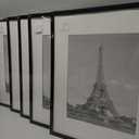 upsimples 16x20 Picture Frame Set of 5, Display Pictures 11x14 with Mat or 16 x 20 Without, Wall Gallery Poster Frames, Black