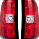 Tail Lights fit for Chevrolet Chevy Silverado 2007-2013 Factory Style Pickup Truck Tail lamps OE Replacement 2Pcs (Red)