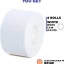 (4-Pack) Athletic Tape | Easy Tear | Strong | Medical Wrap | Support | Zinc Oxide | 1.5 inch x 33 ft