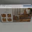 12x12in Storage Baskets Set of 4 Water Hyacinth Baskets,Foldable Handwoven Storage Cubes,Wicker Cube Baskets Laundry Organizer Totes for Home