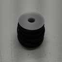 GENIQUE Real/Genuine Round Leather String Cord for Necklace, Bracelets, Jewellery, Braiding (3mm, Black Distressed)