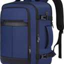 Travel Backpack for Men,Carry On Backpack with Shoe Pouch, TSA 15.6" Laptop Back Pack Flight Approved, College Gym Bag Casual Daypack for Weekender Business Hiking,Bookbag Travel Essentials,Blue