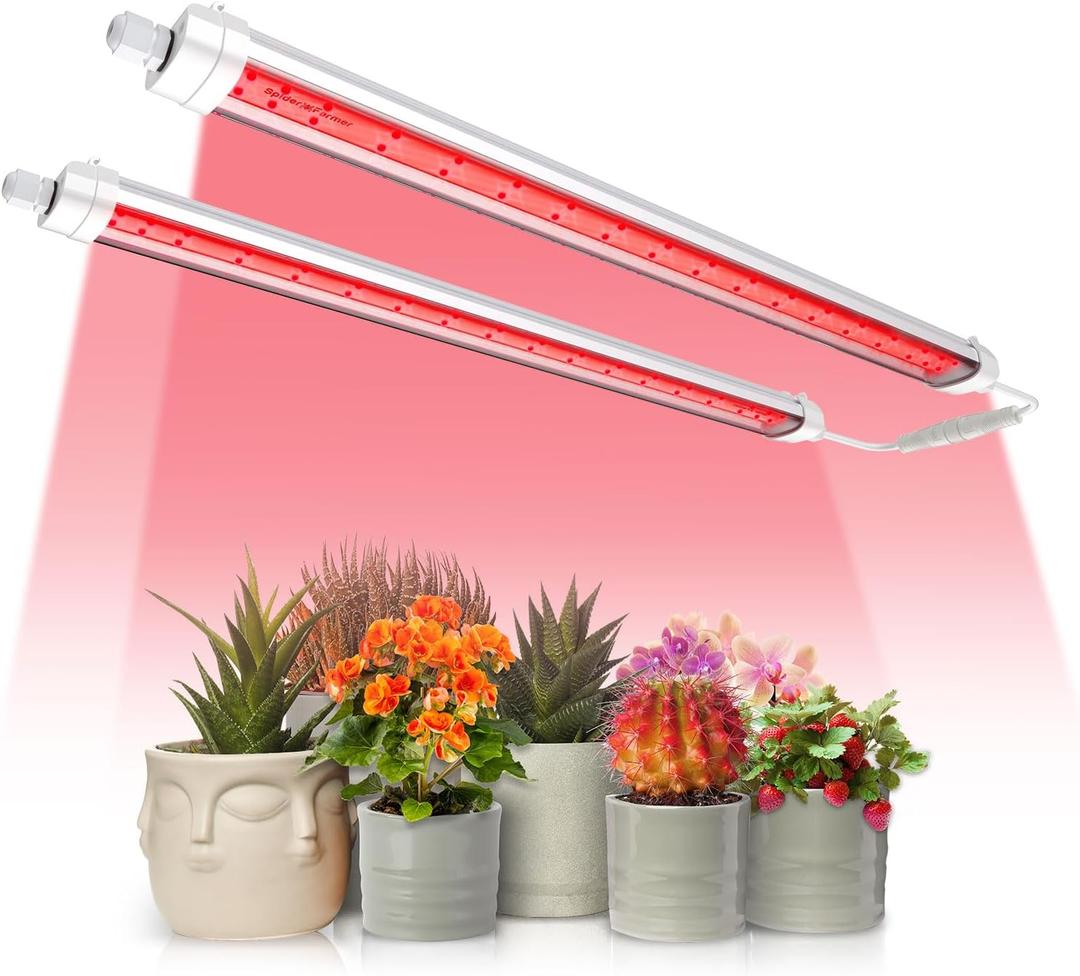 Spider Farmer GlowR40 LED Plant Grow Light, Deep Red Supplemental Lighting Bar 2ft, 650-665NM High Efficiency Growing for Indoor Plants Bloom Flower