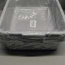 Ggbin Plastic Dish Tubs, Commercial Bus Box/Wash Basin Tote Box, 3-Pack(Grey, 13L)