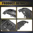 GXARTS Black Bumper Lower Front Splash Cover 117-885-01-00 Compatible with Mercedes-Benz CLA250 Base 4Matic 2014-2019