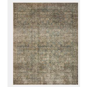 Amber Lewis x Loloi Morgan MOG-04 Sea / Sage Area Rug, 9'-6" x 13'-6" | 100% Polyester Pile, No Shedding, Stain-Resistant & Fade-Resistant