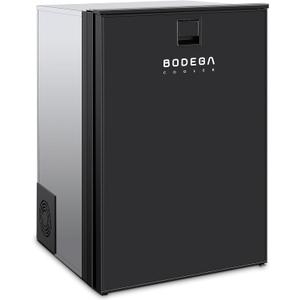 BODEGA BODEGACOOLER 12-Volt Refrigerator, 116.2-Quart RV Refrigerator with Freezer, Dual-Mode RV Fridge with LED, 5-50 Travel Compressor Cooler 12/24V DC for Boat, Caravan, Truck, Camping (Black)