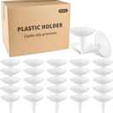 Set of 500 Candle Drip Protectors - Reusable Wax Catchers for Weddings and Events - White