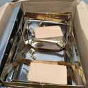 9Qt Chafing Dishes for Buffet, Gold 304 Stainless Steel Chafing Dish Sets, Food Warmers for Parties, Buffet Servers and Warmers, Warming Trays for Buffets Party, Multiple Size Food Pans, 4 Pack