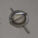 Stainless Steel Dumpling Maker, X-Large 5" Goya Empanada Press Mold, Ravioli Mould Crimper, Wraper Dough Cutter - for Pie Ravioli Chinese Dumpling Pastry, with long Handle (XL 5" Dia)