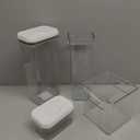 ClearSpace Clear Plastic Storage Bins XL 8 Pack Perfect Kitchen or Pantry Organization Fridge Organizer and Storage Bins, Cabinet Organizers
