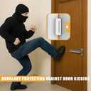 Door Reinforcement Lock Withstands 800lbs Strong Alloy Home Security Door Lock with 8 Screws, Child Safe & Easy 5-Min Install, Quick Emergency Release for Ladies, Elderly & Home Protection