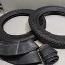 76-305 16X3.0 Fat Tire E-Bike Tires - Heavy Duty 16 Inch 16X3 Bike Tire and Tube Set for Electric Bike Scooter - Non-Foldable - Off-Road All-Terrain Tread - 2 Pack