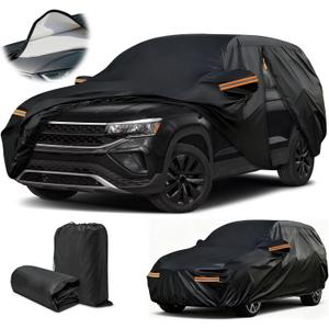 Cover for Volkswagen Taos, Custom Fit Taos Cover 2022-2025,Snow Hail Dust Sun Protection for VW ID.4, Winter Outdoor with Door Zipper/Reflective Strip/Mirror Pockets