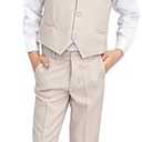 Lilax Boys Formal Suit 4 Piece Vest, Pants and Tie Dress wear Suit Set Size 14