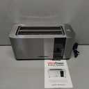 Mueller UltraToast Full Stainless Steel Toaster 4 Slice, Long Extra-Wide Slots for Bagels and Waffles, 6 Browning Levels, LED Display, Cancel/Defrost/Reheat Functions & Removable Tray, Kitchen Gadgets