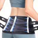Ultra Sacroiliac SI Hip Belt for Women and Men, [Upgraded Medical-Grade] Adjustable Breathable Hip Brace, Sciatica Pain Relief Devices, Trochanter Brace for Relieving Lower Back Pain, Pelvic Pain & Sciatica (Large)