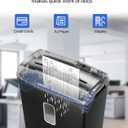 Locksworth 8-Sheet Micro-Cut Paper Shredder, P4 High Security, 4 Gallon Bin, 2-Minute Continuous Run, Home & Small Office Use