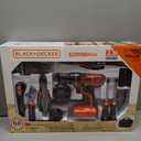 BLACK+DECKER 20V MAX 68-Piece Cordless Drill and Home Tool Project Kit with Tool Storage Bag (LDX120PK)