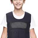 Weighted Vest for Kids(Ages 5-9, Medium)  Fully Adjustable Sensory Compression Vest for Children with Autism, ADHD, SPD - Includes 3lb Removable Weights (Medium (Pack of 1), Black)