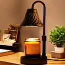 Adjustable Candle Warmer Lamp with Timer: Birthday Gifts for Women fits All Candle Jar Home Decor - Wax Warmer for Scented Wax Gifts for Women (Metal Black)