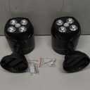 Motion Sensor Outdoor Lights, Battery Operated Outdoor Light, 600LM Motion Detector Lights for Outside, 6000K LED Security Light Battery Powered Spotlight for House Wall, Black(2 Pack)