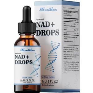 Liposomal NAD+800mg, NAD Liquid Supplement for Maximum Absorption - NMN or Nicotinamide Riboside Alternative, Healthy Aging Energy Metabolism and Vitality,NAD+ Supplement Drops