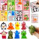 28 Pack Popping-Eye Animal Keychains for Easter Eggs Fillers,Easter Basket Stuffers for Kids,Classroom Exchange Prizes,Easter Party Favor for Boys Girls