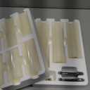 Vinkor Flameless Candles Battery Operated Candles Real Wax Pillar LED Candles with 10-Key Remote and Cycling 24 Hours Timer (Ivory 4" 5" 6" 7" 8" 9")