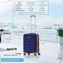 Flight Knight 22x18x10 Expandable Carry On Suitcase Hardside TSA Lock & USB C Port Lightweight Luggage Silent Double Spinner Wheels Maximum Spirit Overhead Carry-On Bag Airlines Approved Black/Tan