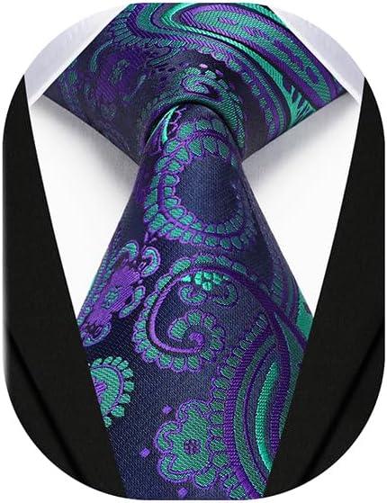 Enlision Ties for Men Solid Color 3.35" Formal Business Necktie Classic Satin Mens Wedding Party Ties