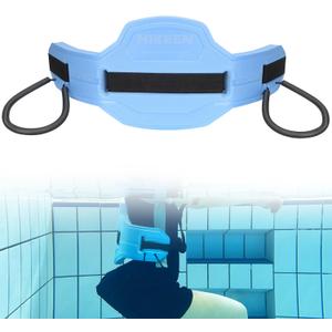Swim Floating Belt,Water Aerobics Swimming Belt with Fixing Straps,Jogger Floatation Aid Buoyancy Belt for Swimming Pool Fitness and Fitness Workout Therapy (Plus Size, Blue)