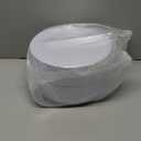 bUCLA 100PCS White Plastic Plates-10.25inch Disposable Dinner Plates-Premium Party&Wedding Plates