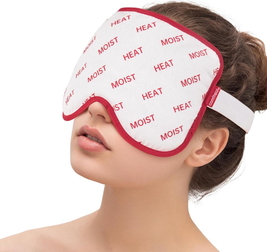 Sinus Mask Moist Heat Weighted Eye Mask for Sleep, Sinus Pressure Relief, Headaches Sinus Infection, Warm Face Compress, Washable