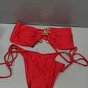 ZAFUL Bikini Sets for Women Strapless Top Sexy High Cut Bathing Suit Bandeau Two Piece Swimsuit String Beach Swim Suit 2026 M
