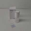 Automatic Foaming Soap Dispenser, Touchless Foam Hand Soap Dispenser for Bathroom, 4-Level Adjustable,13.5oz/400ml, Wall Mounted, Rechargeable (White+transparent)