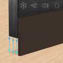 Door Draft Stopper for Huge Gap3" W x 39" L Adjustable Widened Under Door Seal for Exterior/Interior DoorsUnder Door Draft Blocker Soundproof/Insulator Door Sweep Weather Stripping1 Pack Brown