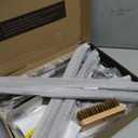 Pizza Turning Peel 9 Inch Perforated Pizza Peel and Pizza Brush Ash Rake 4 Piece Wood Fired Commercial Pizza Oven Utensil Kit with 40-Inch Aluminum Handle