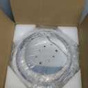 Modern LED Ceiling Light Fixture, 4 Rings Dimmable Flush Mount Ceiling Light with Remote, Acrylic Close to Ceiling Lighting Fixture for Low Ceiling Living Room Bedroom Kitchen (4 Heads) (Chrome)