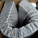 KSIIA Orthopedic Dog Bed Extra Large Dog Bed with Removable Machine Washable Cover Waterproof Crate Pad with Egg Crate Foam and Non-Slip Bottom, 47x29 Inch, Light Gray