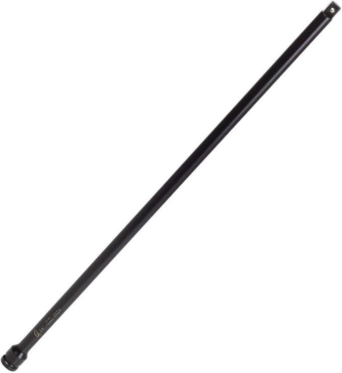 SUNEX TOOLS 2524 1/2-Inch Drive by 24-Inch Impact Extension with Locking Pin, Cr-Mo Steel, Radius Corner Design, Wobble Drive, Steel Ball Retainer, Dual Size Markings, Meets ANSI Standards